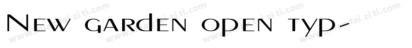 New garden open typ字体转换